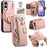 For Samsung Galaxy S25 Edge Magnetic Leather Case with Detachable RFID Blocking Zipper Wallet Cover - Pink - 1