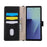 For Samsung Galaxy Z Fold7 5G Wallet Case Triangular Splicing Zipper Leather Flip Cover with Wrist Strap - Black - 2