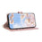 For iPhone Air Wallet Case Triangular Splicing Zipper Leather Flip Cover with Wrist Strap - Pink - 3