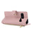 Wallet Case for Google Pixel 10 Pro / 10 / 9 Pro / 9 Triangular Splicing Zipper Leather Flip Cover with Wrist Strap - Pink - 2