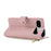 For Google Pixel 9a Triangular Splicing Zipper Leather Flip Cover with Wrist Strap - Pink - 2