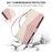 For Realme 14 Pro 5G Wallet Case Triangular Splicing Zipper Leather Flip Cover with Wrist Strap - Pink - 5