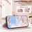 For Realme 14 Pro 5G Wallet Case Triangular Splicing Zipper Leather Flip Cover with Wrist Strap - Pink - 6