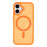 For iPhone 17 Magnetic Case 1.5mm Skin-feel PC TPU Shockproof Mobile Back Cover (Compatible with MagSafe) - Orange - 1