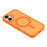 For iPhone 17 Magnetic Case 1.5mm Skin-feel PC TPU Shockproof Mobile Back Cover (Compatible with MagSafe) - Orange - 4