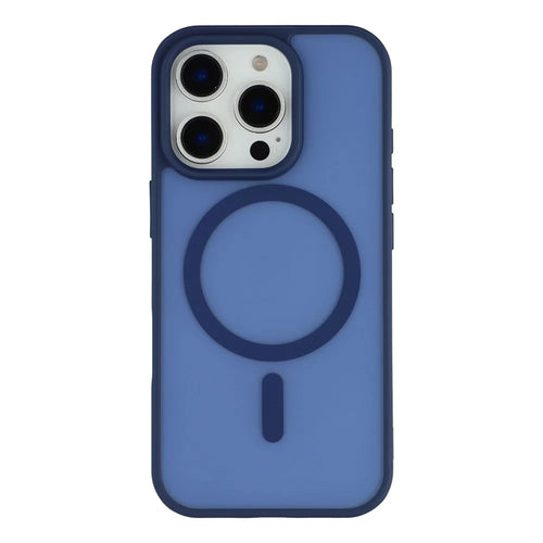 For iPhone 16 Pro Magnetic Case 1.5mm Skin-feel PC TPU Shockproof Mobile Back Cover (Compatible with MagSafe) - Blue - 1