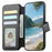 For Samsung Galaxy A16 5G  /  4G Magnetic Case RFID Blocking Detachable Wallet Stand Cloth Texture Leather Phone Cover - Black - 2