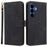 Phone Case For Samsung Galaxy S26+ Wallet RFID Blocking PU Leather Phone Cover Stand with Strap - Black - 1