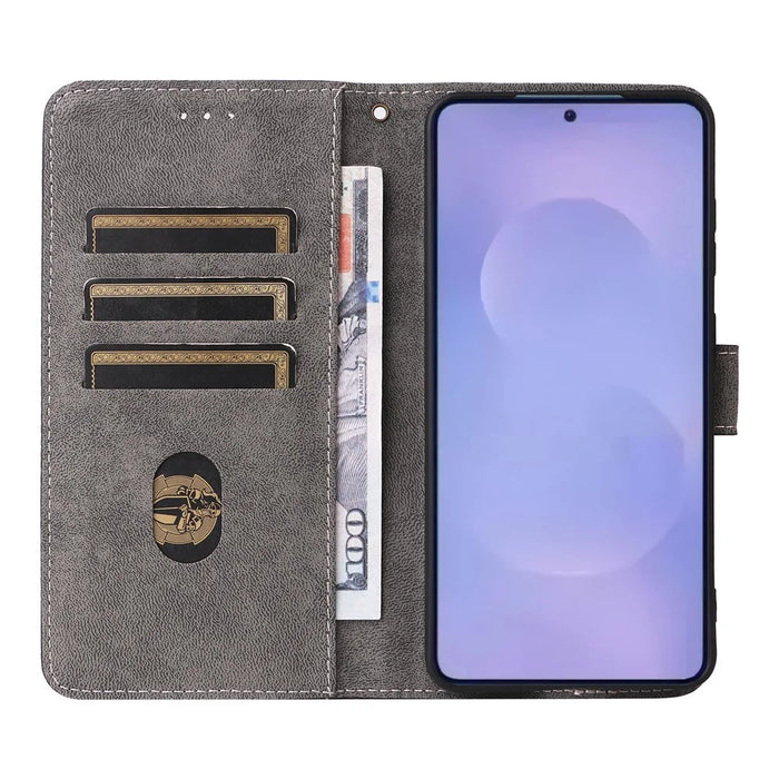 Phone Case For Samsung Galaxy S26+ Wallet RFID Blocking PU Leather Phone Cover Stand with Strap - Black - 2