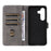 Phone Case For Samsung Galaxy S26+ Wallet RFID Blocking PU Leather Phone Cover Stand with Strap - Black - 3
