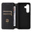 For Samsung Galaxy S26+ Case Wallet Rhombus Imprinted PU Leather Phone Cover - Black - 3
