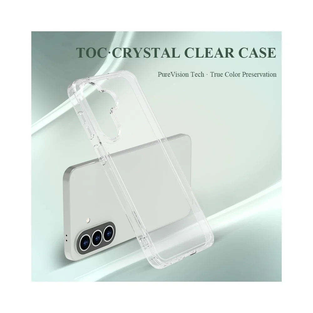 LEREACH TOC Series for Samsung Galaxy A57 5G Case TPU + Acrylic Phone Cover - Transparent - 7