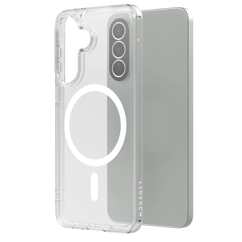 LEREACH TOC Series for Samsung Galaxy A57 5G Magnetic Case TPU + Acrylic Phone Cover - Transparent - 1