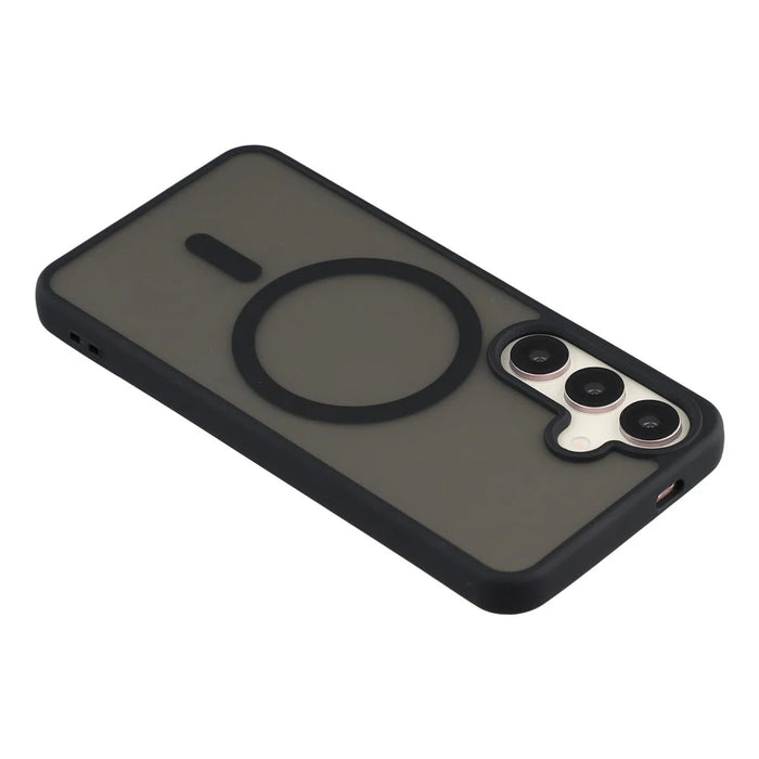 For Samsung Galaxy S25+  /  S24+ Magnetic Case 1.5mm Skin-feel PC TPU Shockproof Mobile Back Cover - Black - 5