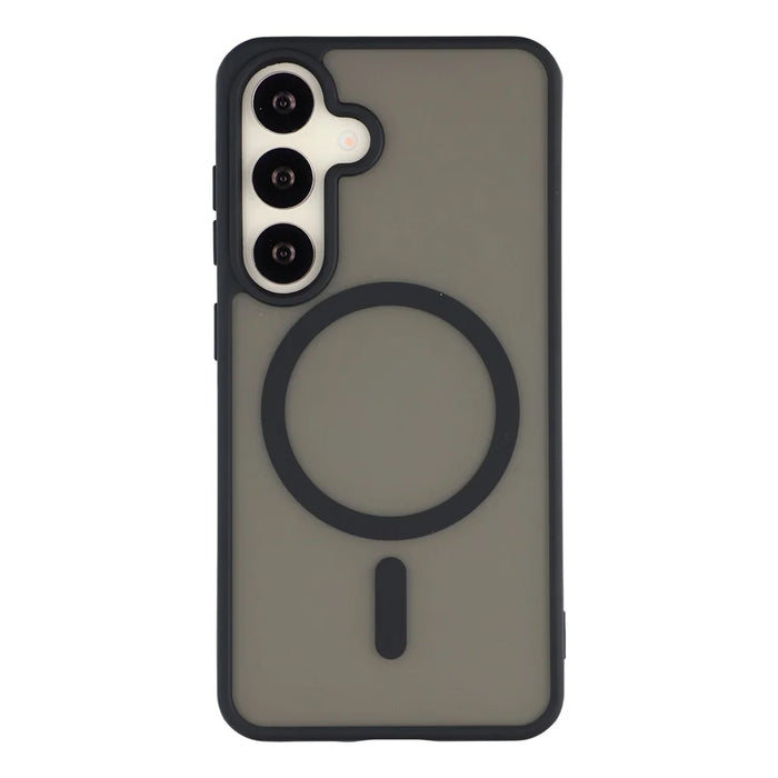 For Samsung Galaxy S26 Magnetic Case 1.5mm Skin-feel PC TPU Shockproof Mobile Back Cover - Black - 1
