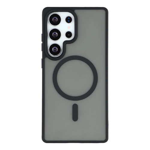 For Samsung Galaxy S26 Ultra Magnetic Case 1.5mm Skin-feel PC TPU Shockproof Mobile Back Cover - Black - 1