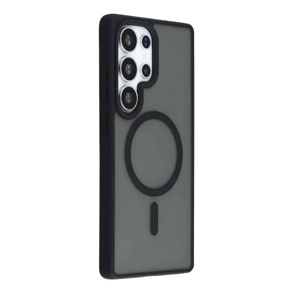 For Samsung Galaxy S26 Ultra Magnetic Case 1.5mm Skin-feel PC TPU Shockproof Mobile Back Cover - Black - 3