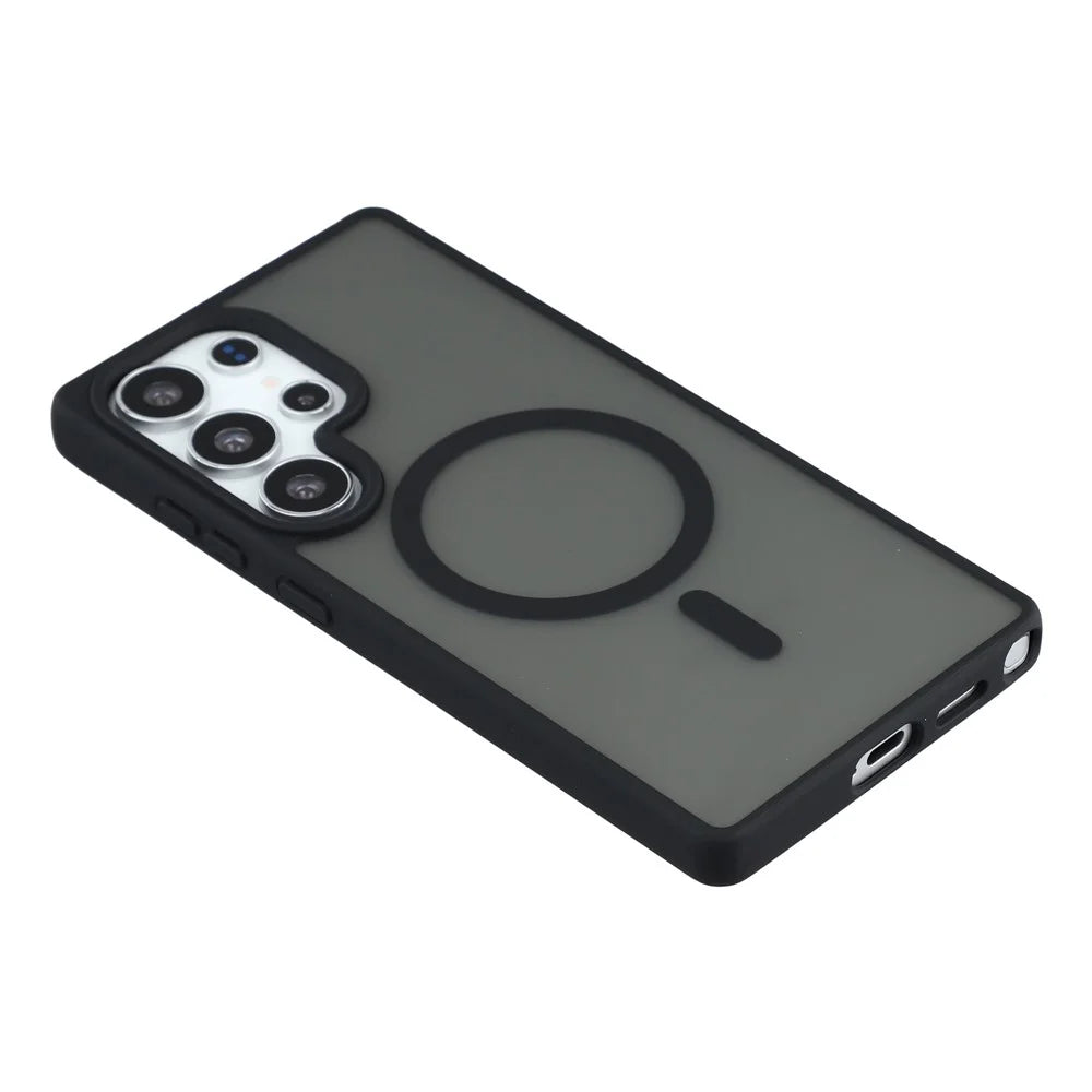 For Samsung Galaxy S26 Ultra Magnetic Case 1.5mm Skin-feel PC TPU Shockproof Mobile Back Cover - Black - 4