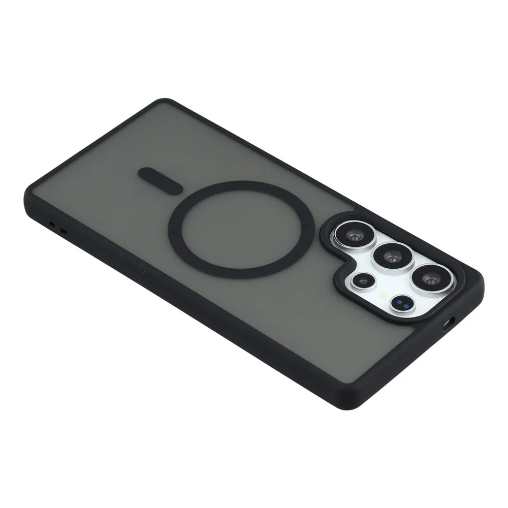 For Samsung Galaxy S26 Ultra Magnetic Case 1.5mm Skin-feel PC TPU Shockproof Mobile Back Cover - Black - 5