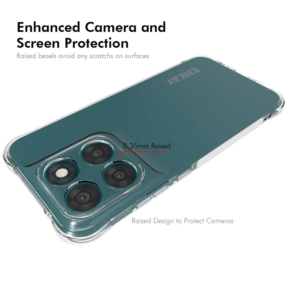 ENKAY HAT PRINCE For Motorola Moto G87 5G / G77 5G / G67 5G Clear Phone Case Shockproof Anti-slip TPU Cover - Transparent - 3