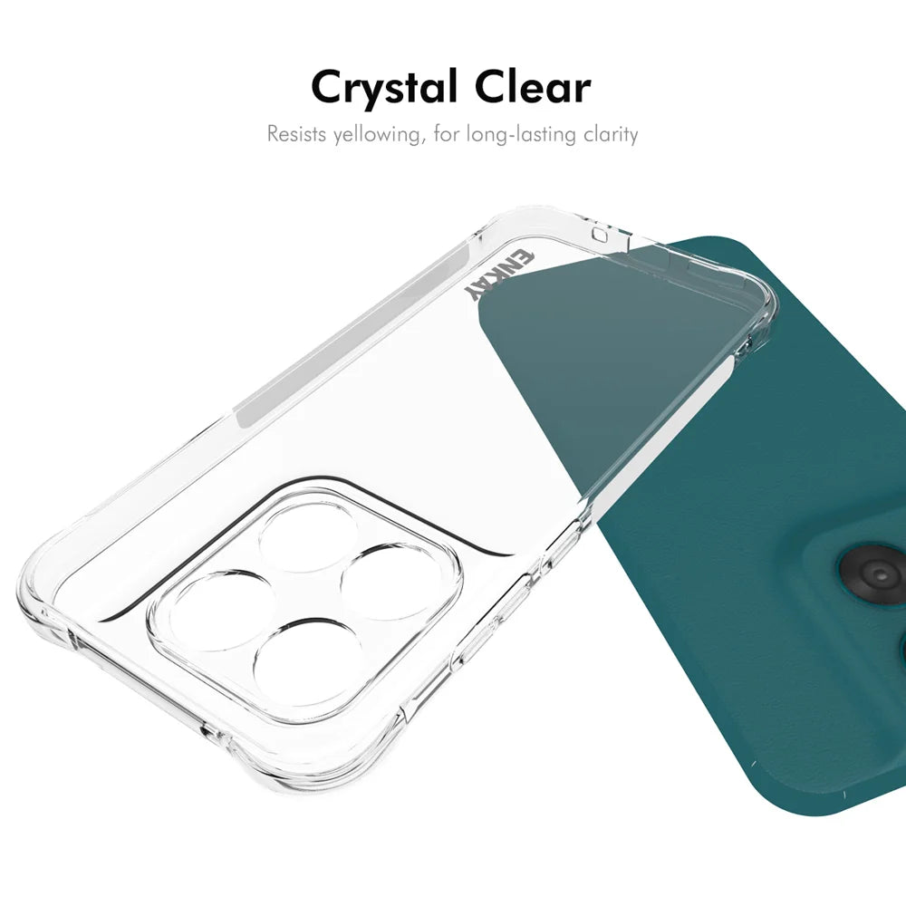 ENKAY HAT PRINCE For Motorola Moto G87 5G / G77 5G / G67 5G Clear Phone Case Shockproof Anti-slip TPU Cover - Transparent - 5