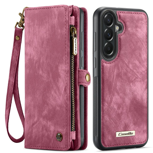 CaseMe For Samsung Galaxy A57 5G 008 Phone Cases Leather Cover with Detachable Wallet and Strap - Red - 2