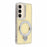 For Samsung Galaxy S26 Case Kickstand Rhinestone Edge Glitter Back TPU + PC IMD Phone Cover - Glitter Light Yellow - 1