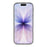 For iPhone 17 Case Kickstand Rhinestone Edge Glitter Back TPU + PC IMD Phone Cover - Glitter Light Pink - 3