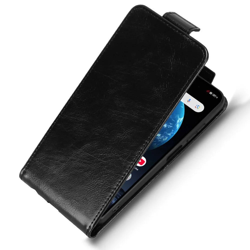For ZTE Nubia P9 Pro 5G / Optus X Pro 2 5G Stand Case Magnetic Clasp Vertical Flip Leather Phone Cover with Card Holder - Black - 4