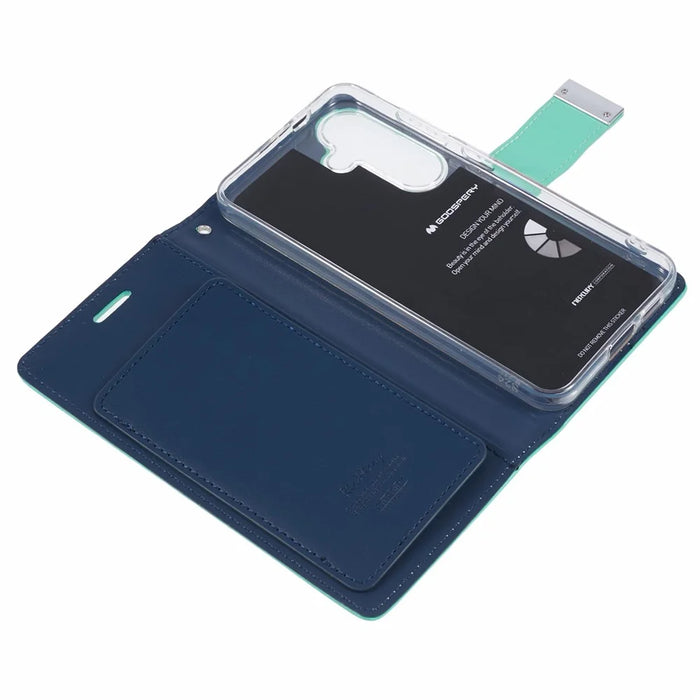 MERCURY GOOSPERY For Samsung Galaxy S26+ Wallet Case Protective Leather Folio Phone Cover - Green - 3