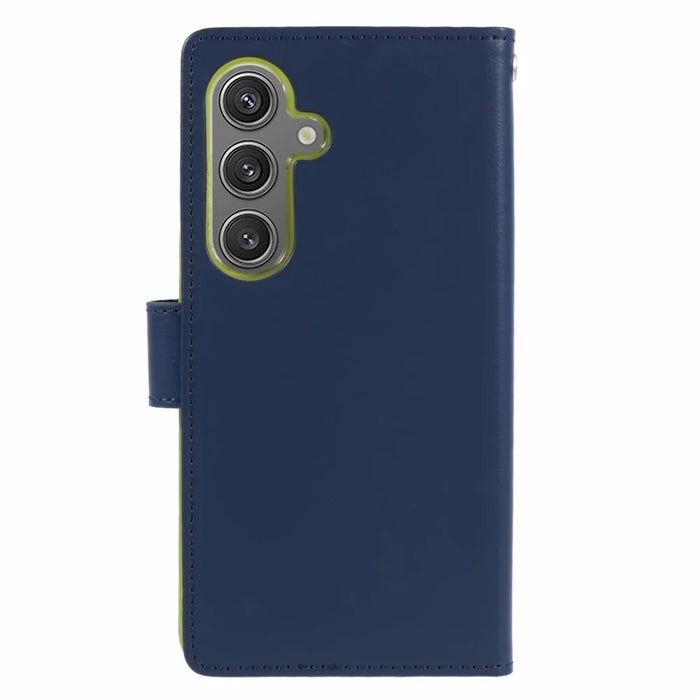 MERCURY GOOSPERY For Samsung Galaxy S26 Wallet Case Protective Leather Folio Phone Cover - Dark Blue - 7