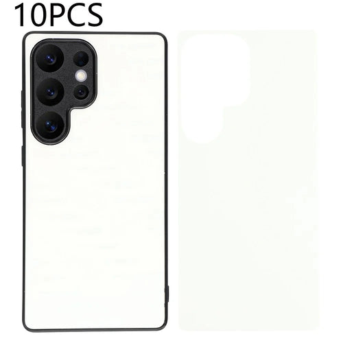 10Pcs for Samsung Galaxy S26 Ultra Magnetic Case TPU + PC Heat Transfer Printing DIY Phone Cover with Matte PET Film - White - 1