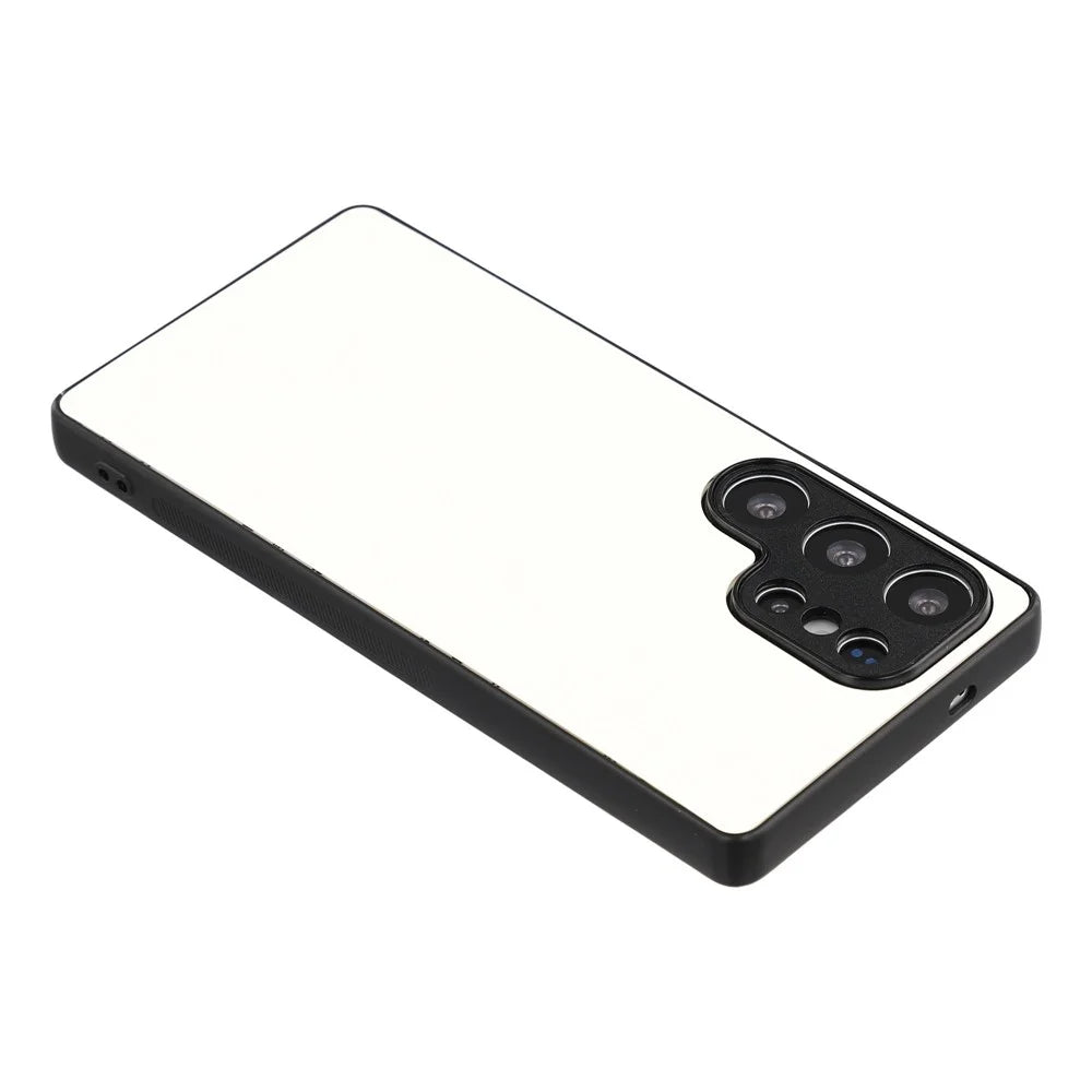 10Pcs for Samsung Galaxy S26 Ultra Case TPU + PC Heat Transfer Printing DIY Phone Cover with Glossy PET Film - White - 4