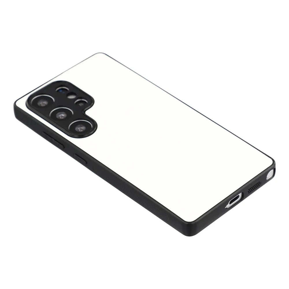 10Pcs for Samsung Galaxy S26 Ultra Case TPU + PC Heat Transfer Printing DIY Phone Cover with Glossy PET Film - White - 5