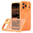 For iPhone 17 Pro Max Magnetic Case Anti-fingerprint Soft-touch Shockproof  TPU + PC Cover - Orange - 1