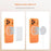 For iPhone 17 Pro Max Magnetic Case Anti-fingerprint Soft-touch Shockproof  TPU + PC Cover - Orange - 2