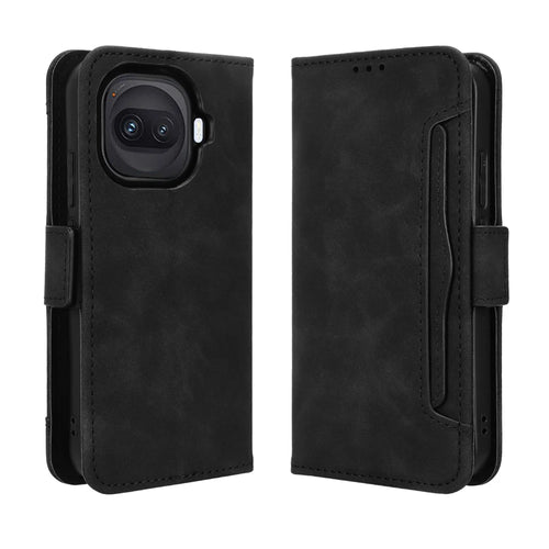 For vivo iQOO 15R / vivo iQOO Z11 Turbo 5G Leather Case Phone Wallet Cover with Multiple Card Slots - Black - 1