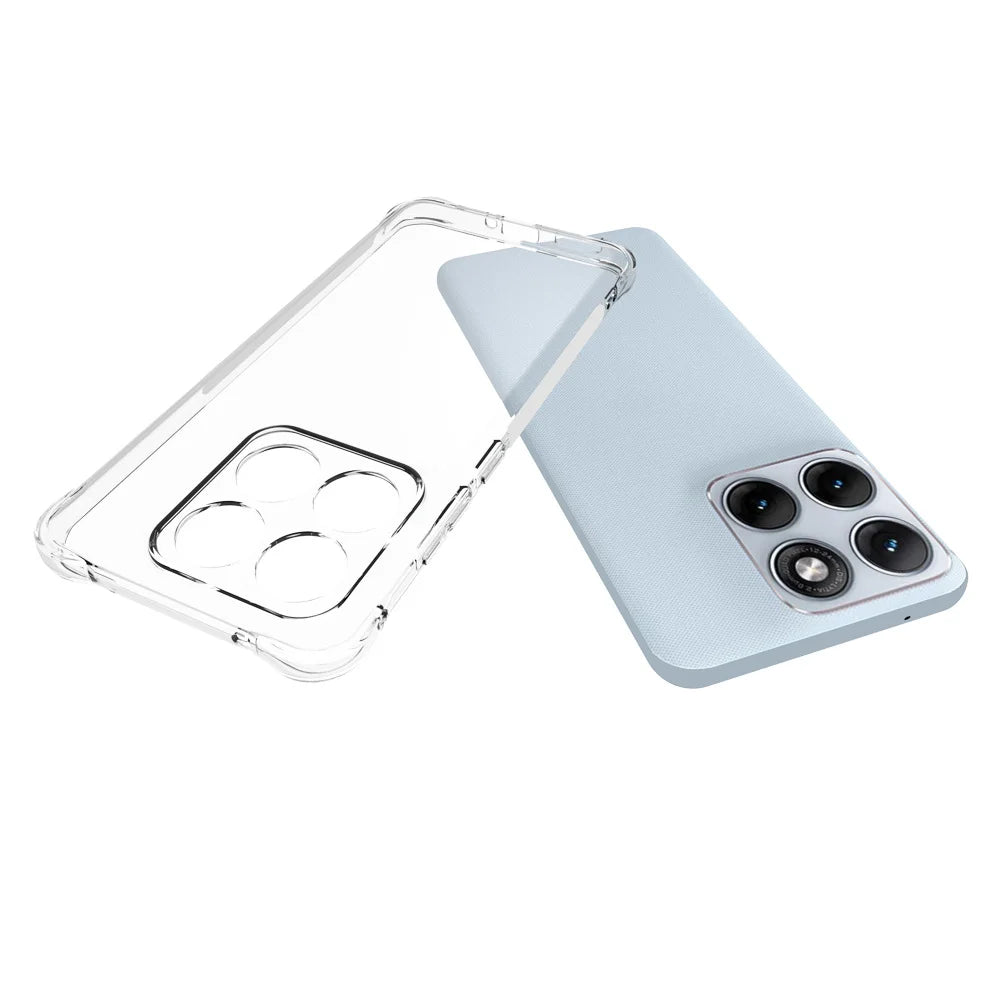WANLONFENG For Motorola Edge 70 Fusion+ 5G / Edge 70 Fusion 5G WL Series Case 2.0mm TPU Phone Cover with Tempered Glass Film - Transparent - 3