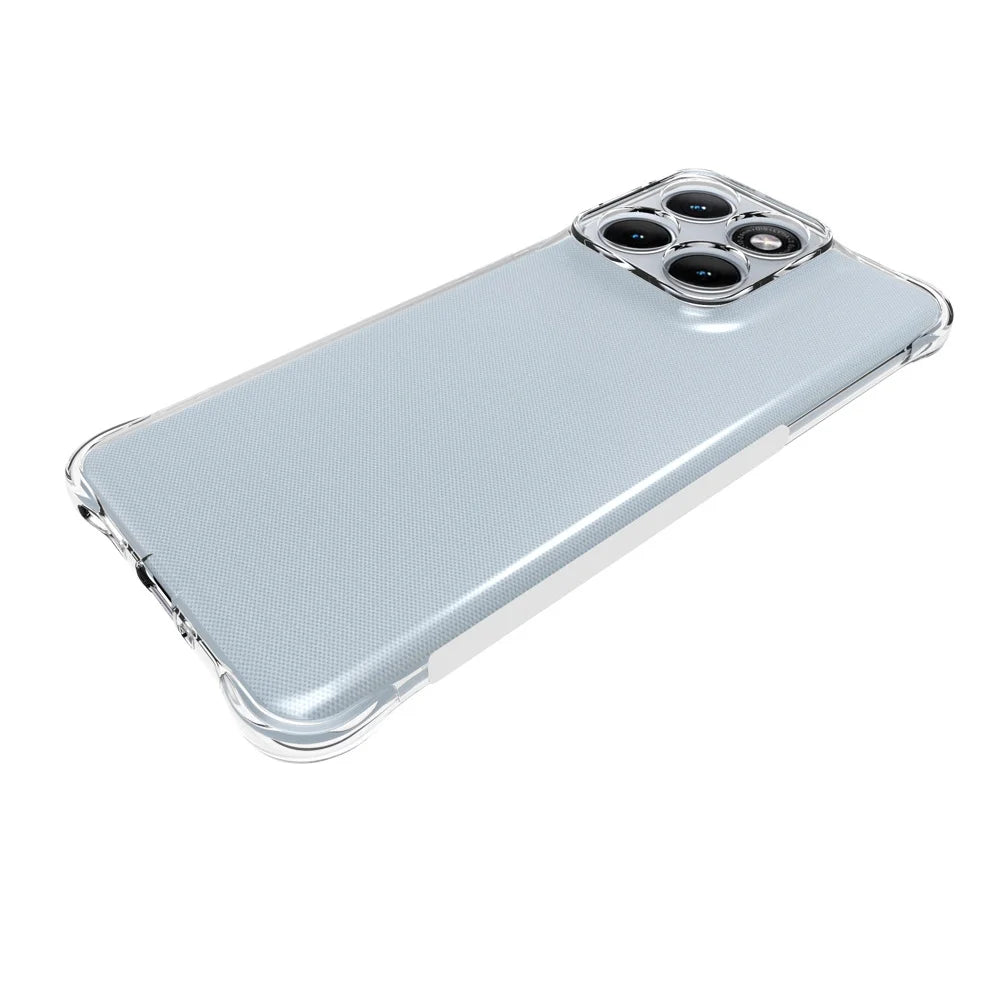 WANLONFENG For Motorola Edge 70 Fusion+ 5G / Edge 70 Fusion 5G WL Series Case 2.0mm TPU Phone Cover with Tempered Glass Film - Transparent - 4