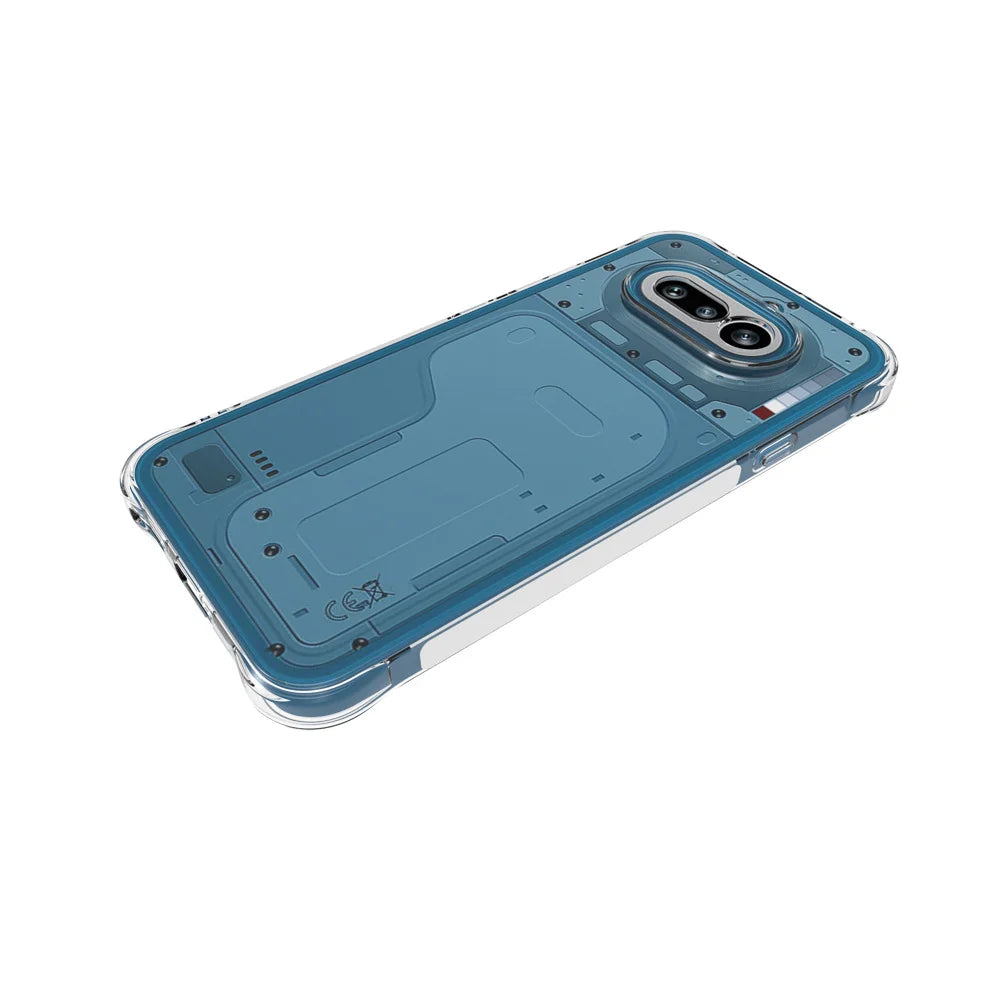 WANLONFENG For Nothing Phone (4a) WL Series Case 2.0mm TPU Phone Cover with Tempered Glass Film - Transparent - 4