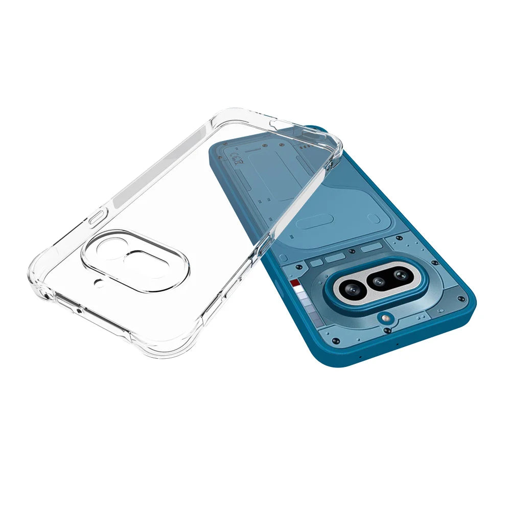 WANLONFENG For Nothing Phone (4a) WL Series Case 2.0mm TPU Phone Cover with Tempered Glass Film - Transparent - 5