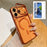 For iPhone 17 Pro Max Magnetic Case with Tempered Glass Screen Protector Lens Kickstand Electroplated Phone Cover Compatible with MagSafe - Orange - 1