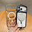 For iPhone 17 Pro Max Magnetic Case with Tempered Glass Screen Protector Lens Kickstand Electroplated Phone Cover Compatible with MagSafe - Orange - 3