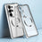 For Samsung Galaxy S26 Ultra Magnetic Case Hard PC Metal Frame Frosted Phone Back Cover - Silver - 1