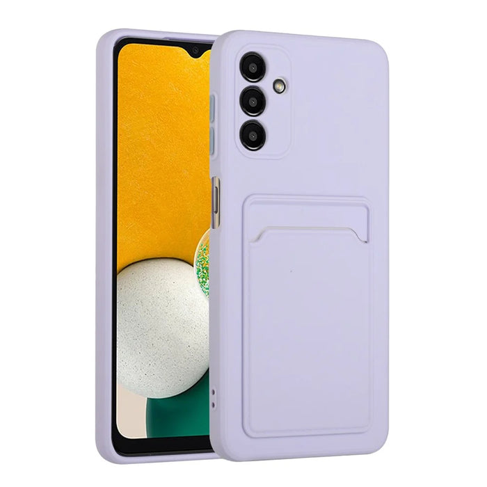 For Samsung Galaxy A26 5G Case Flexible TPU Phone Cover with Back Card Slot - Purple - 1