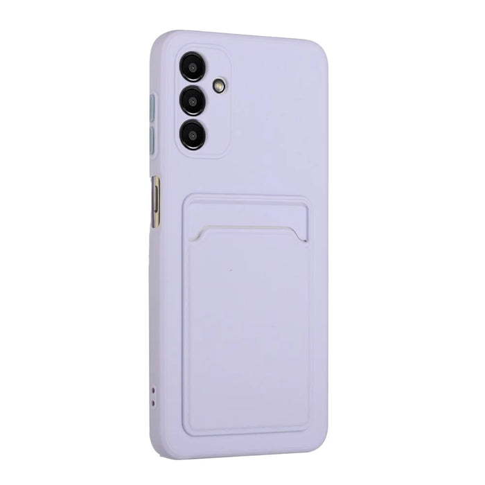 For Samsung Galaxy A26 5G Case Flexible TPU Phone Cover with Back Card Slot - Purple - 3