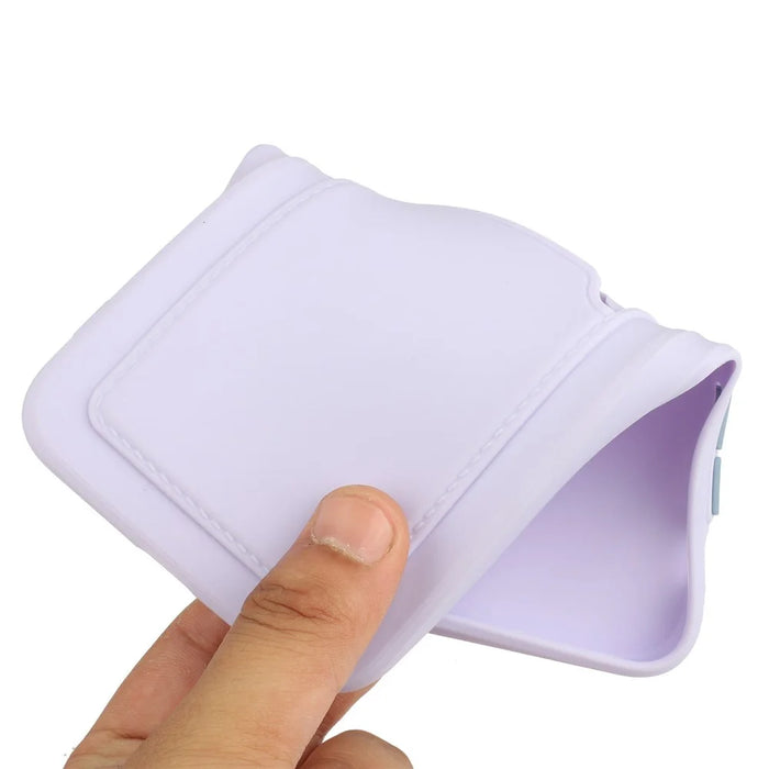 For Samsung Galaxy A26 5G Case Flexible TPU Phone Cover with Back Card Slot - Purple - 6