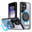 For Samsung Galaxy S26 Ultra Magnetic Case Hidden Gear Ring Kickstand Phone Cover - Black - 1