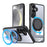 For Samsung Galaxy S26+ Magnetic Case Hidden Gear Ring Kickstand Phone Cover - Black - 1