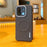 YUTANG for OnePlus 15 5G Magnetic Case Dot Pattern PC+TPU Shockproof Phone Cover - Black - 1